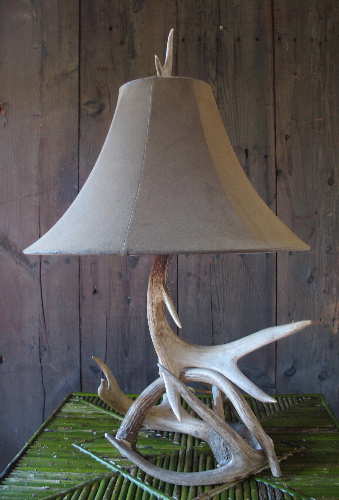 next antler table lamp